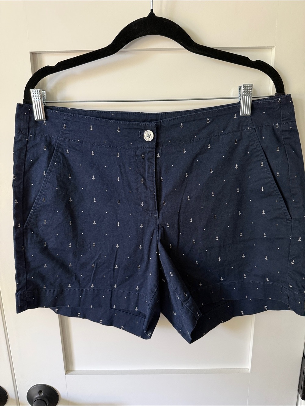 Nautica Navy Anchor-Print Bermuda Shorts